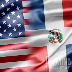 T116 Dominican and American Flag